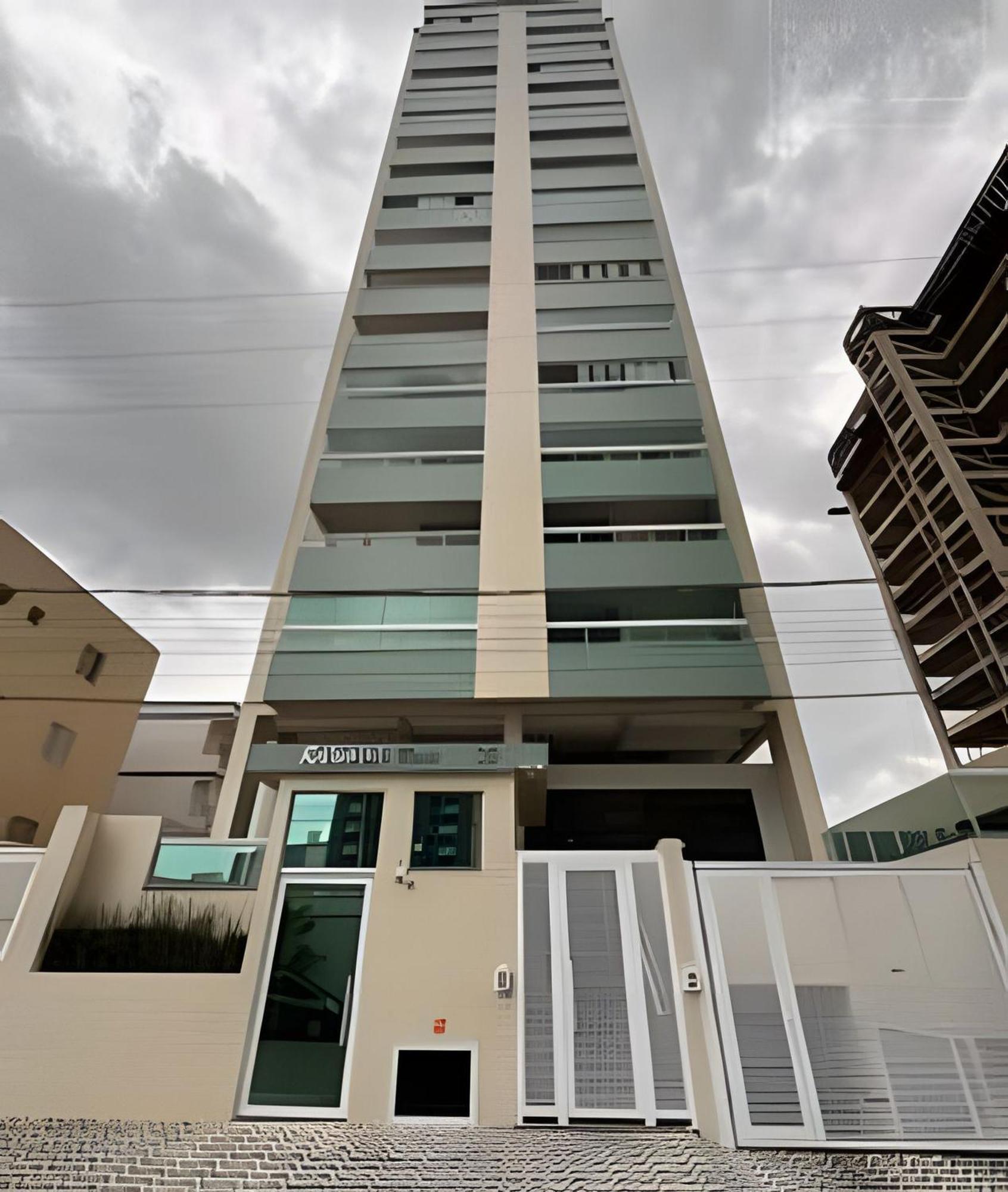 Apartamento Varanda E Churrasqueira Pe Na Areia Pg Praia Grande  Buitenkant foto